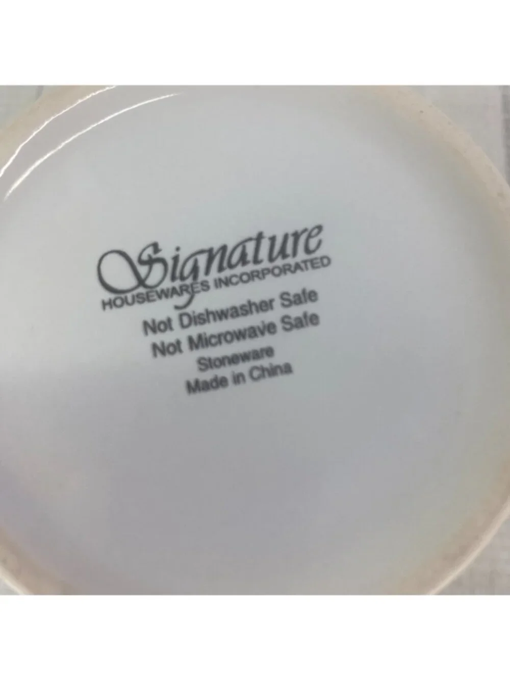 Signature Housewares thank you